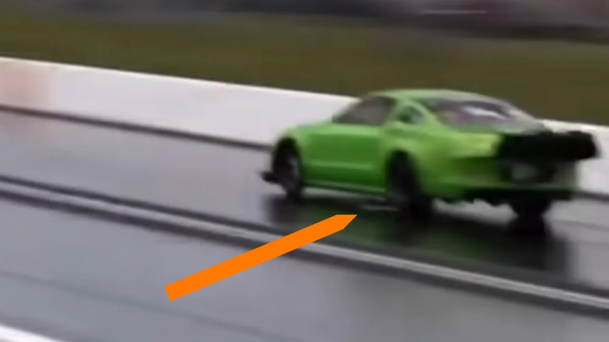 The chaos of the drag racing incident