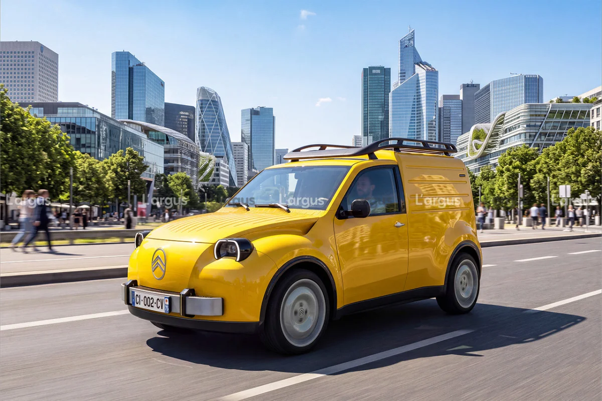 A visual representation of the envisioned Citroën 2CV Fourgonnette