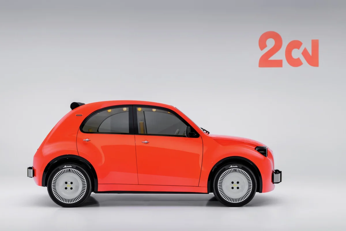 La Citroën 2 CV Concept mesure 3,76 m de long.