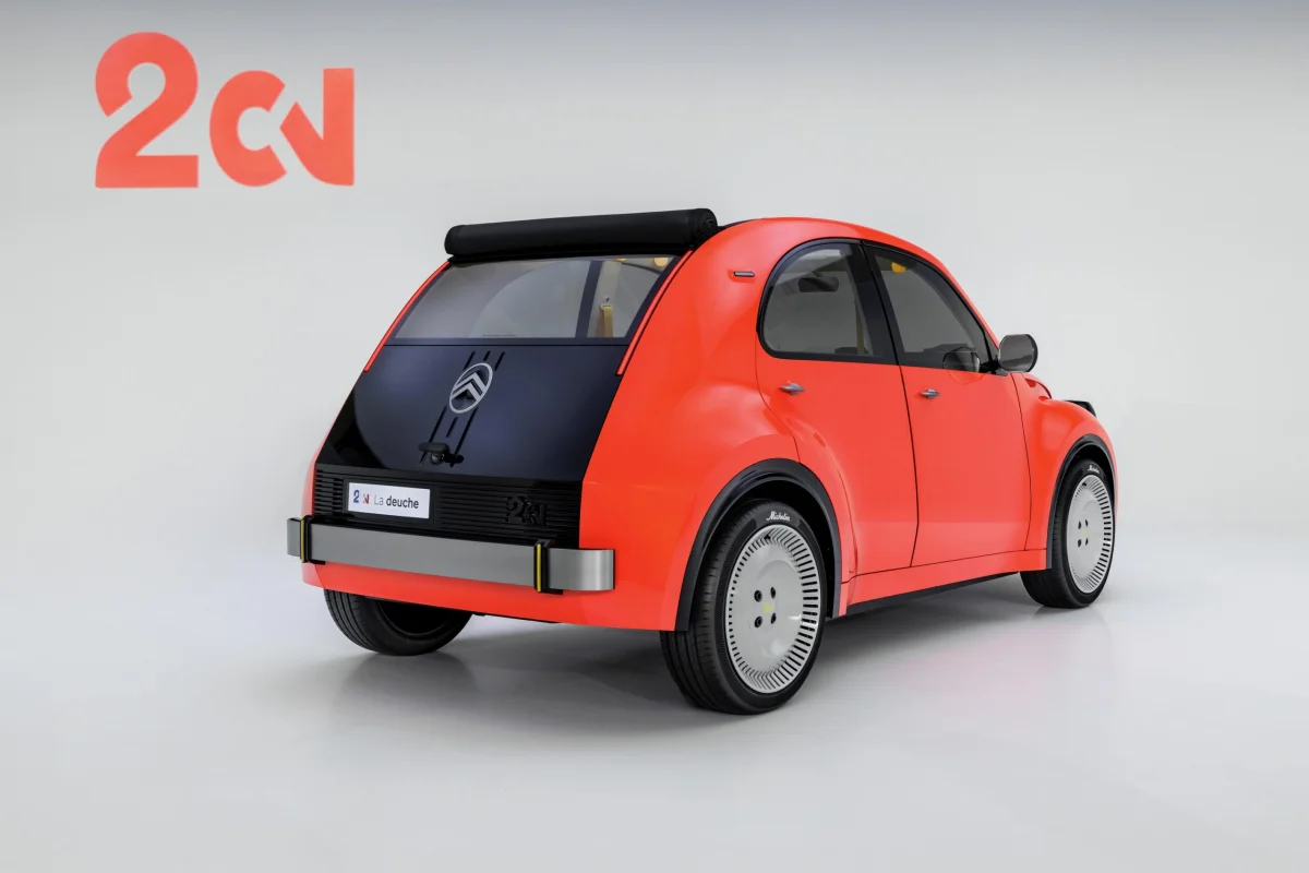 Defining roof slope characteristic to the Citroën 2CV.