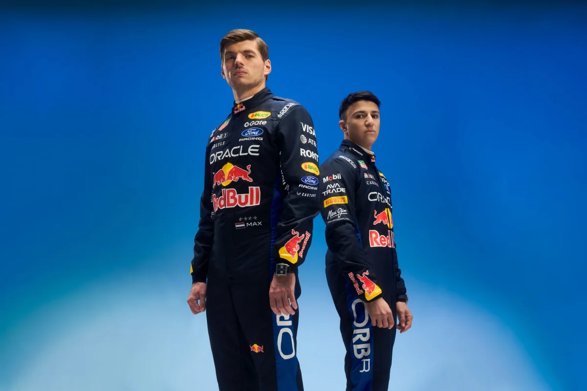 Max Verstappen and Isack Hadjar at Red Bull