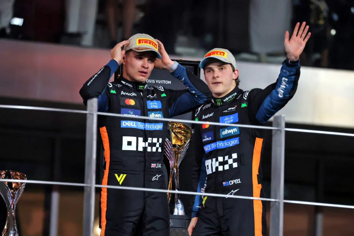 Lando Norris and Oscar Piastri at McLaren